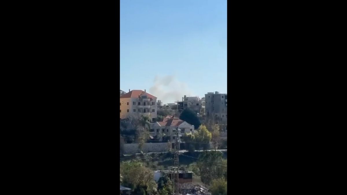 Israeli drone strike on truck in Khiam