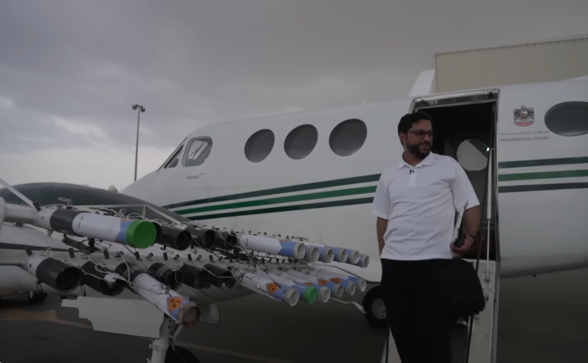 À bord de l’avion émirati qui veut faire pleuvoir les nuages
