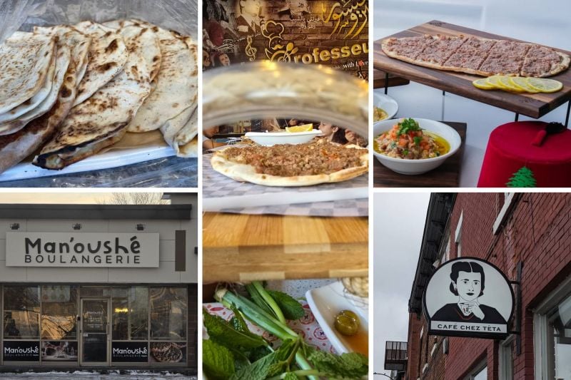 Lebanese mana'eesh, classic and reinvented, in Montreal