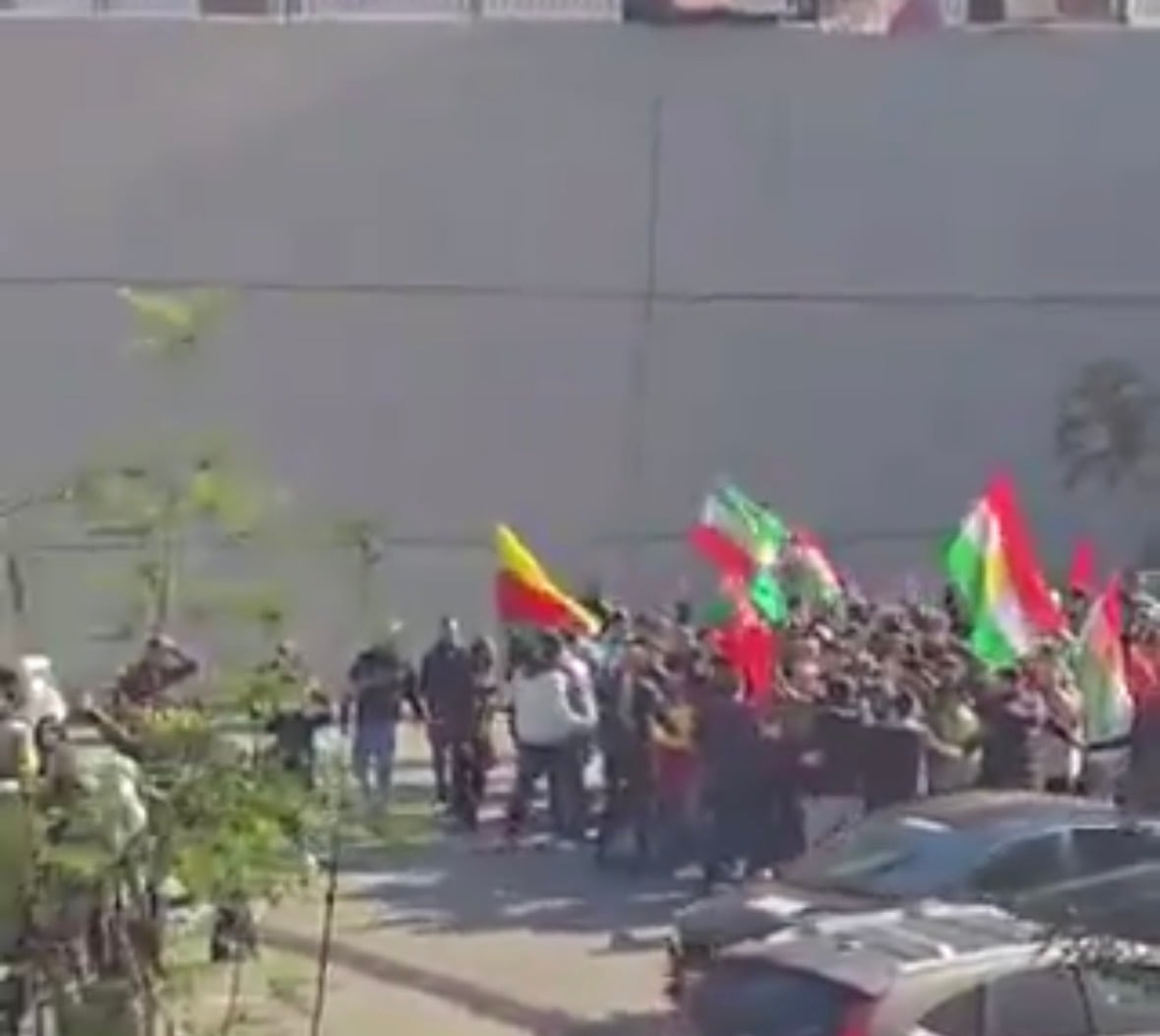 La communauté kurde au Liban observe un sit-in contre « le blocus » imposé aux Kurdes à Alep
