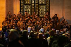 Des militaires postés devant le siège du Parlement, le 29 janvier 2026, sur la place de l’Étoile à Beyrouth. Photo Mohammad Yassine/L'Orient-Le Jour