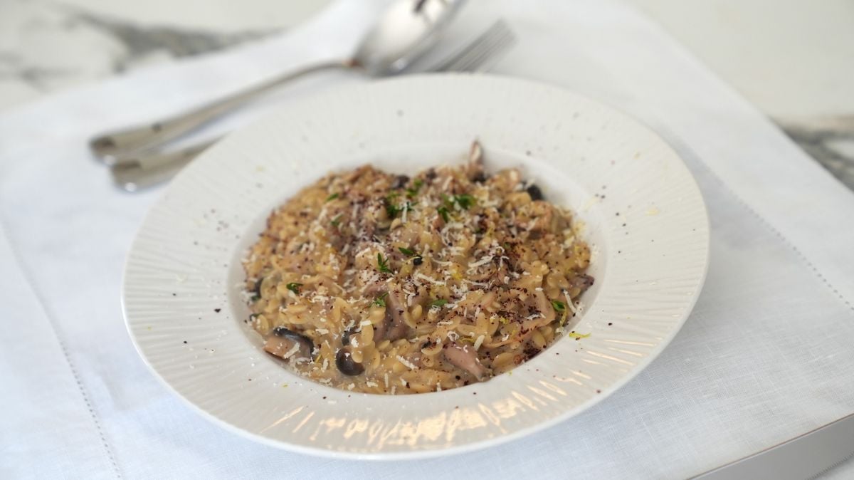 L’orzo aux champignons, thym et sumac de Dana Hallani 