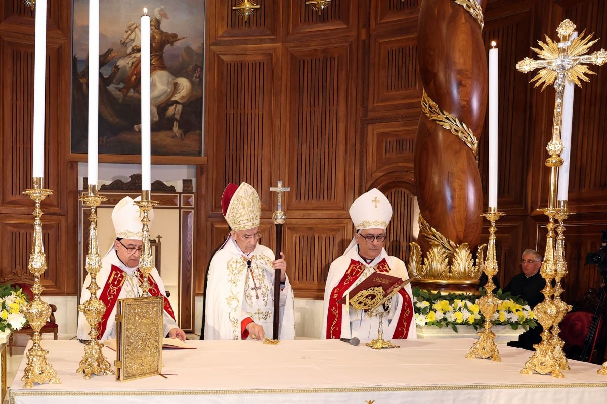 Aoun, Salam et Berry réunis pour la fête de Saint-Maron