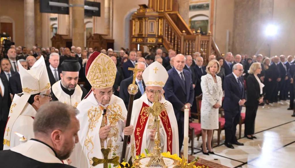 Aoun, Salam and Berri gather for Saint Maron’s Day