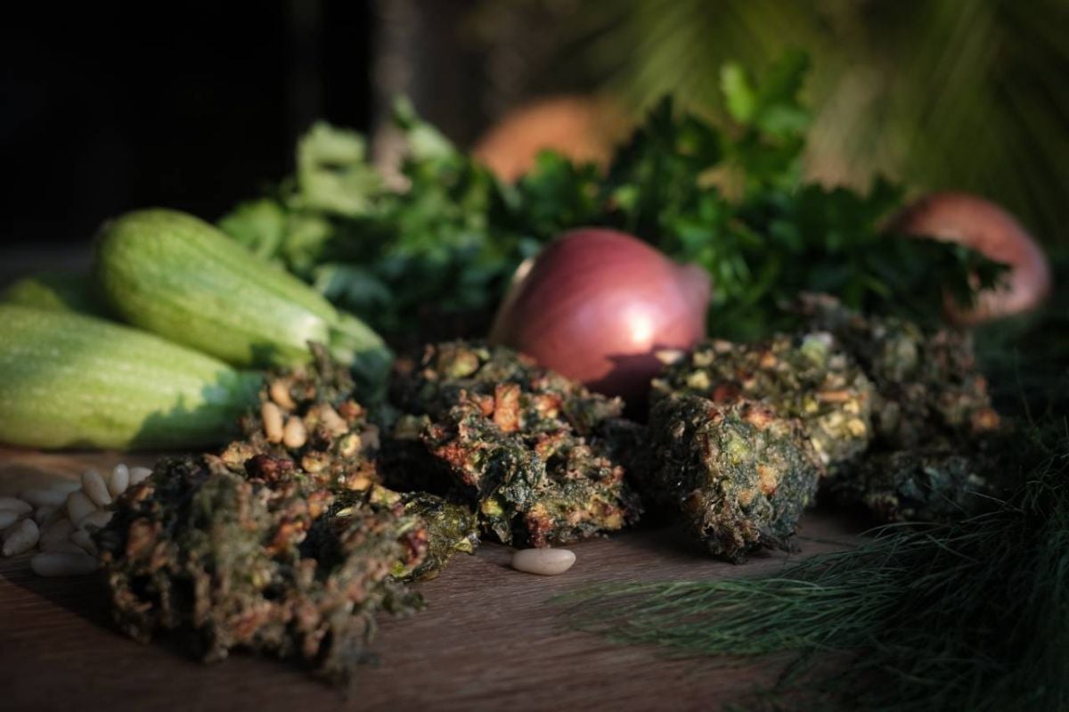 Walid Mouzannar, Alia and Nicolas Mogabgab's zucchini and fennel fritters