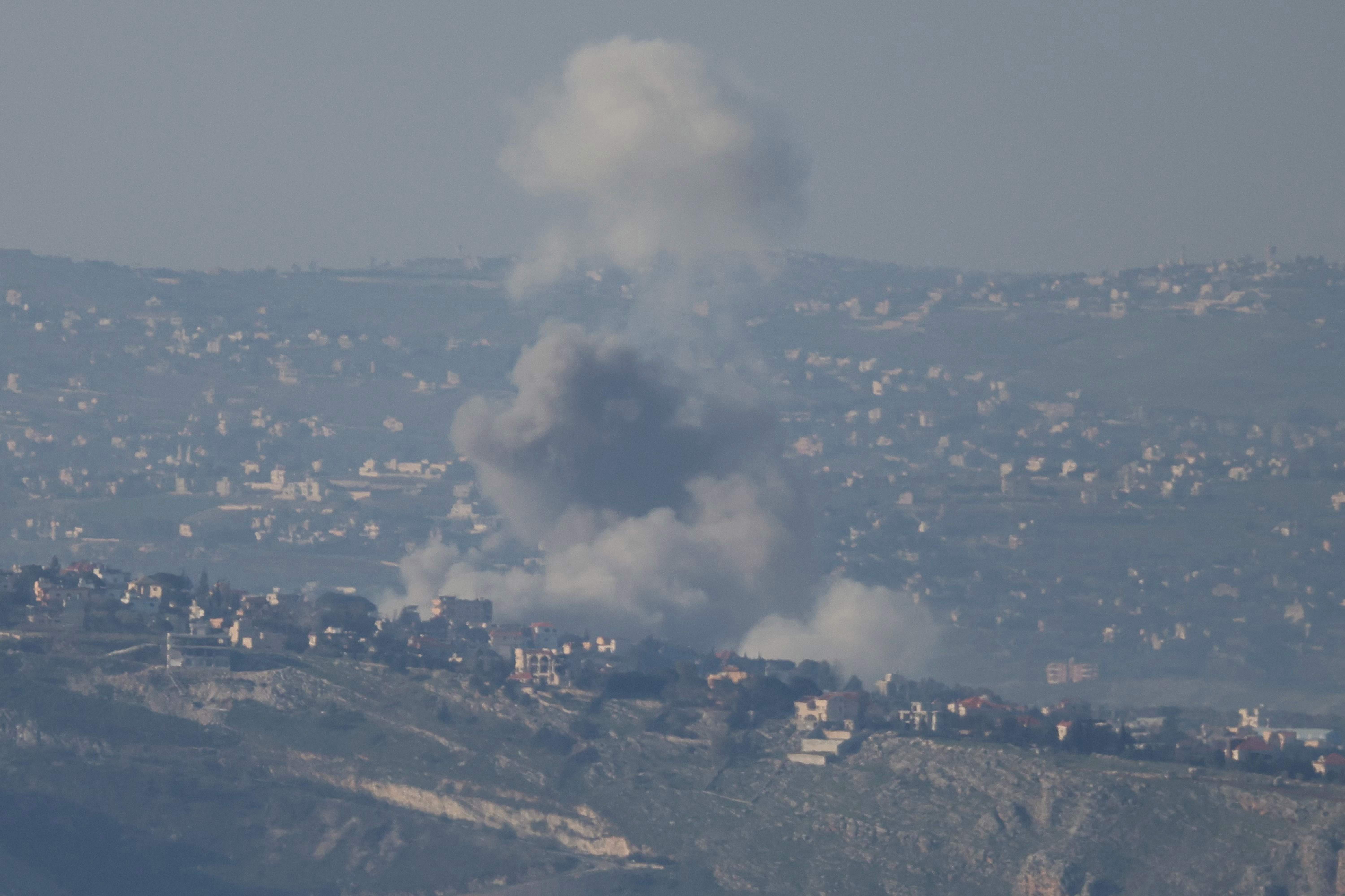 Smoke rises from the site of an Israeli airstrike in the southern Lebanese area of Deir Siryan on March 2, 2026. (Credit: Rabih Daher/AFP)