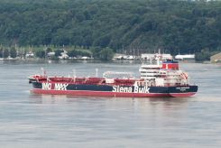  Le Stena Imperative, en août 2023, au large du Québec. Marc Boucher/Handout via REUTERS