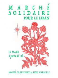 La solidarité jusqu'à Marseille pour aider le LIban. Visuel Carla Aouad fourni par les organisateurs