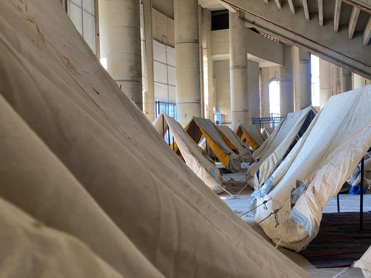 La Cité sportive de Beyrouth convertie en centre d’accueil pour déplacés