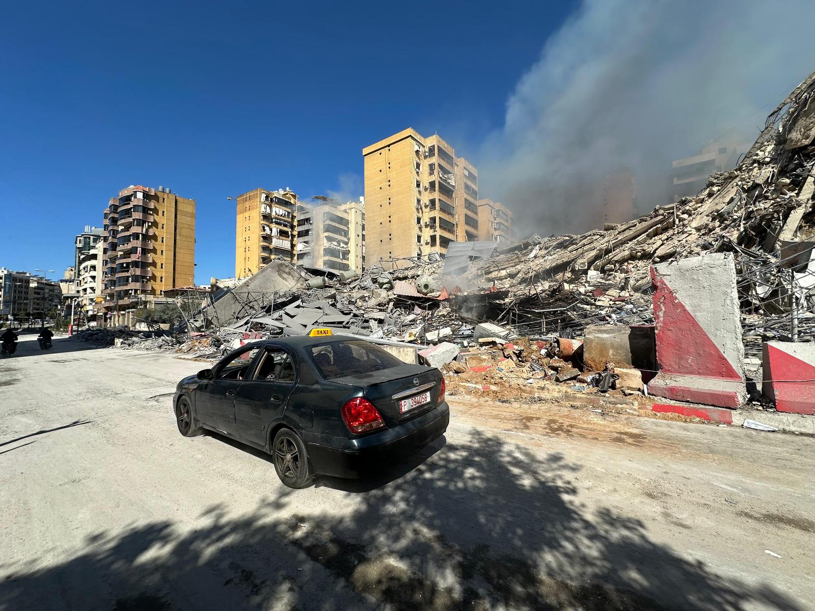 On March 9, an Israeli strike targeted the Sainte Therese Medical Center neighborhood in Beirut’s southern suburbs. (Credit: Mohammad Yassine / L’Orient Today)