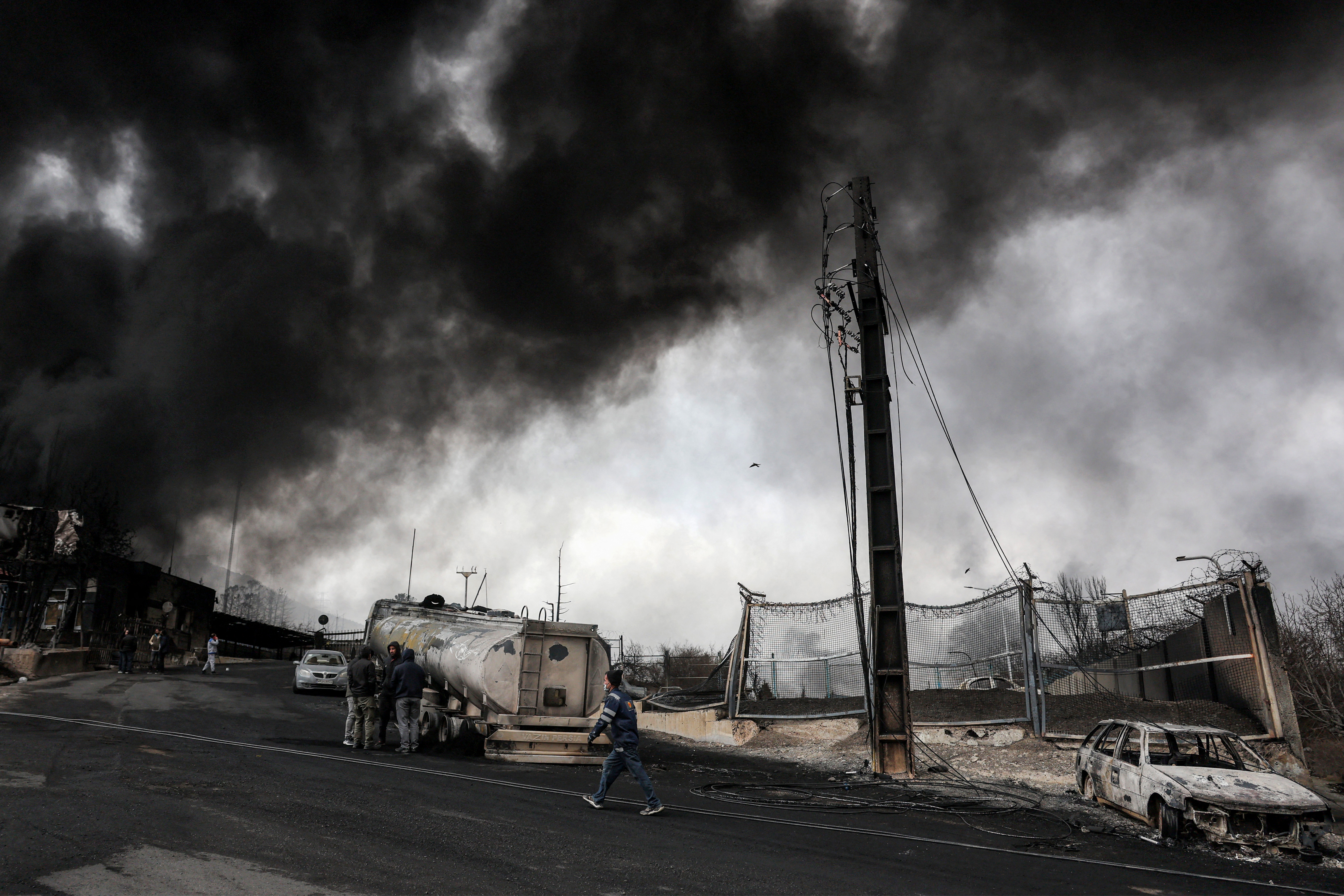 Sur le même site. Photo AFP