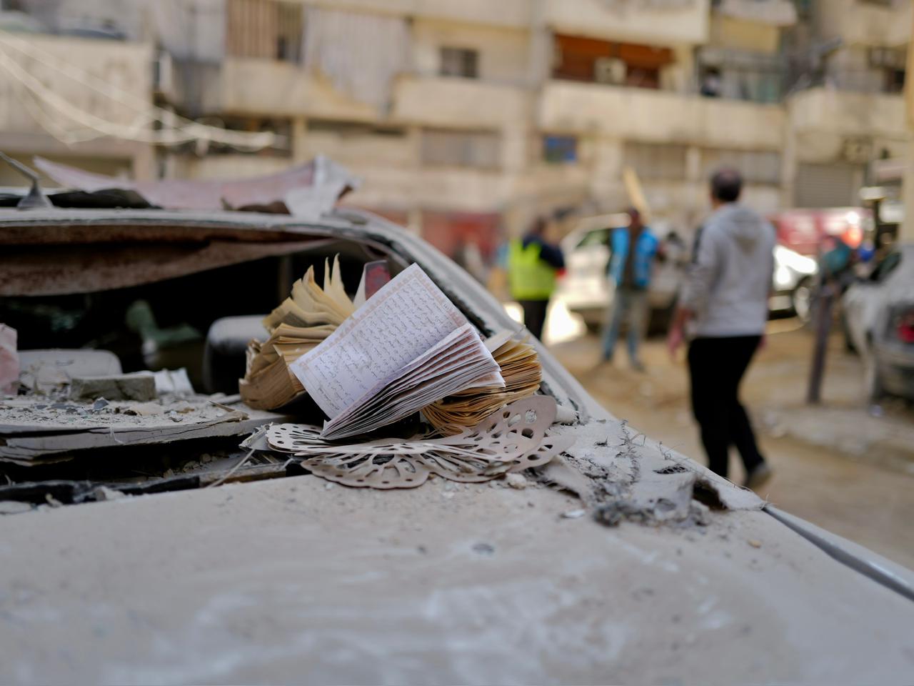 In Basta, where several people were killed, a resident spoke to our journalists about one of the victims. ''I used to greet him, and I saw him just a few hours before he died. "Everyone here knew him; he was a good, quiet man.'' (Credit: Matthieu Karam/L’Orient Today)