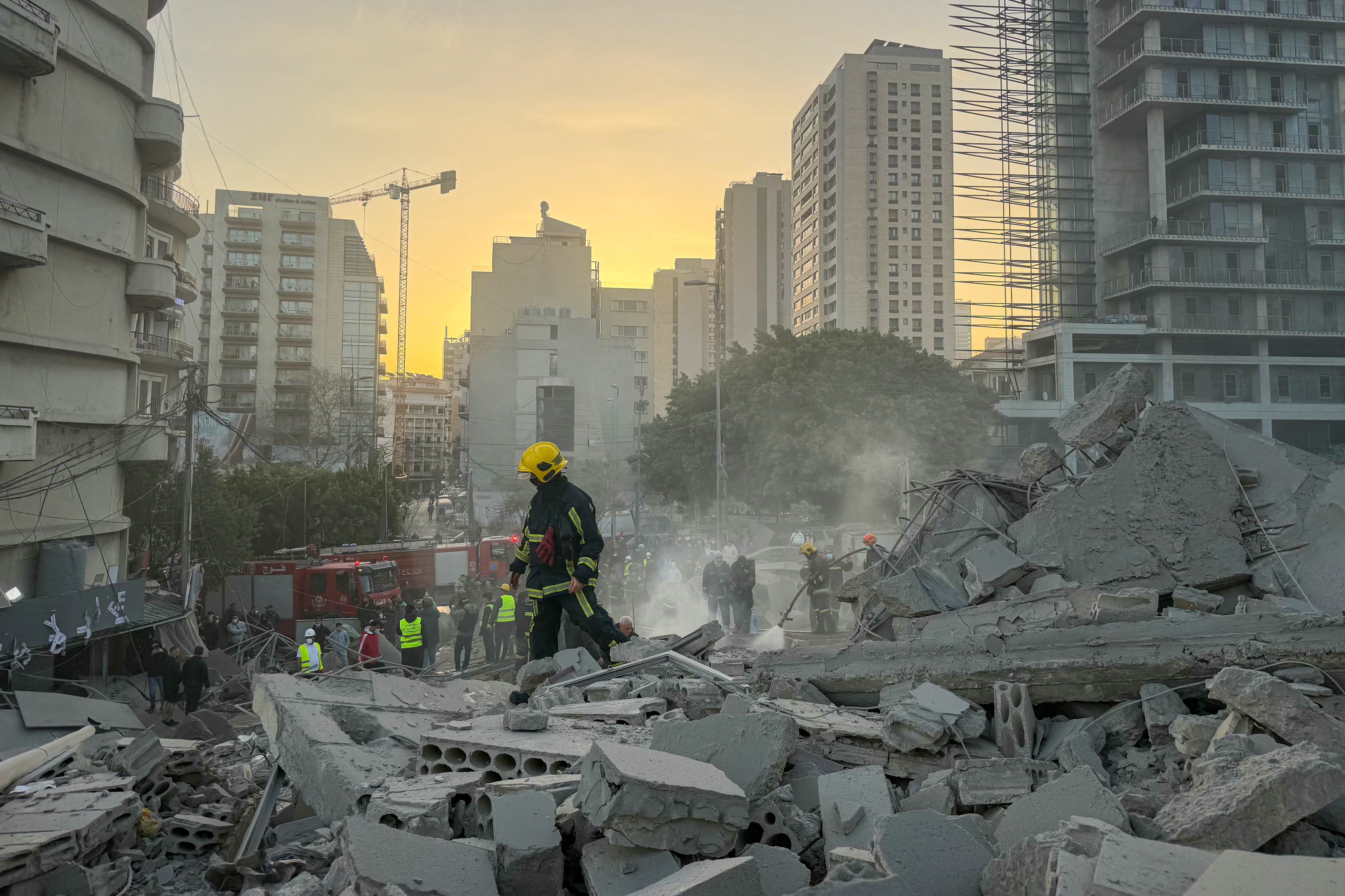 The Israeli strikes in the heart of Beirut came just hours after a speech by Hezbollah leader Naim Qassem and the launch of a new operation by the group. (Credit: AFP)