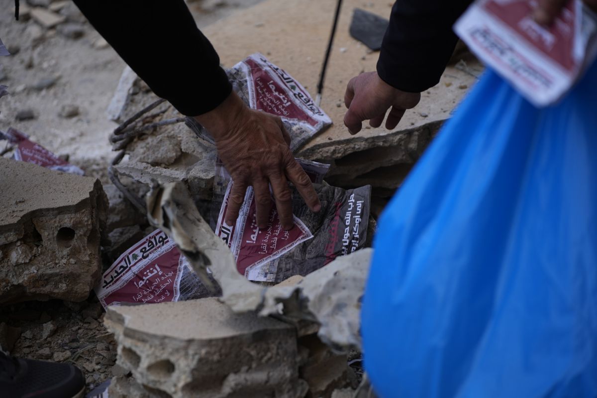 L'armée israélienne largue des tracts sur Jnah