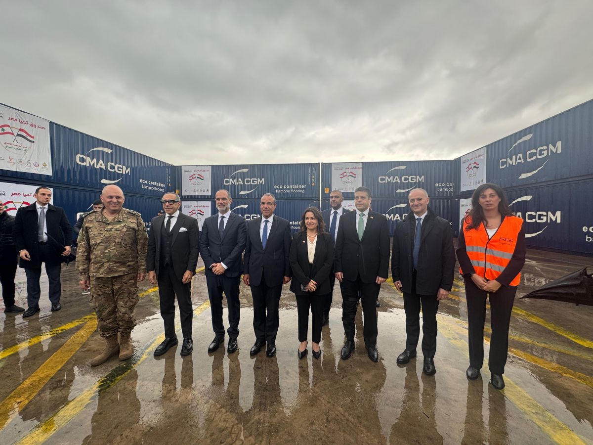 Une cargaison humanitaire égyptienne acheminée au port de Beyrouth en collaboration avec la Fondation CMA CGM