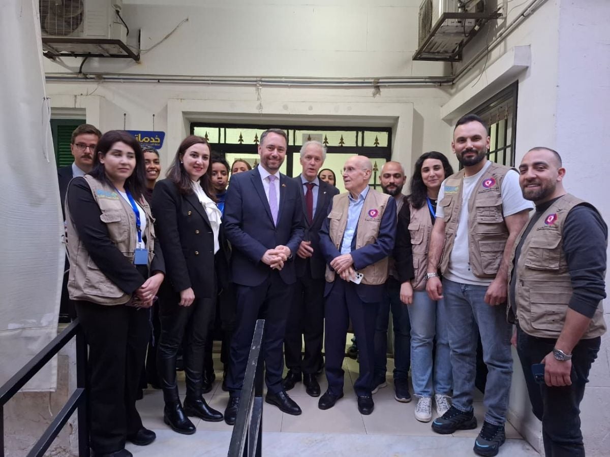 Le ministre belge des Affaires étrangères en visite au centre Amel de Aïn el-Remmané
