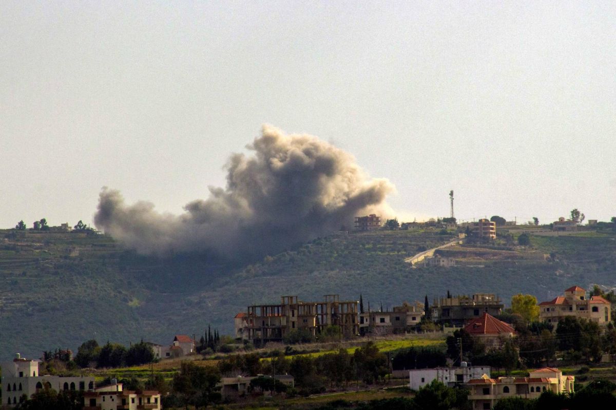 Public high school in Marwahine, south Lebanon, destroyed with explosives by Israeli army