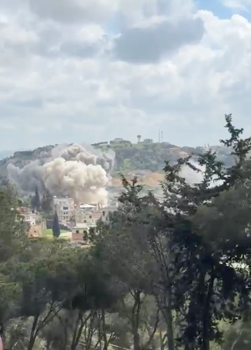 In Nabatieh, Israeli strike kills several people, including 13 State Security members