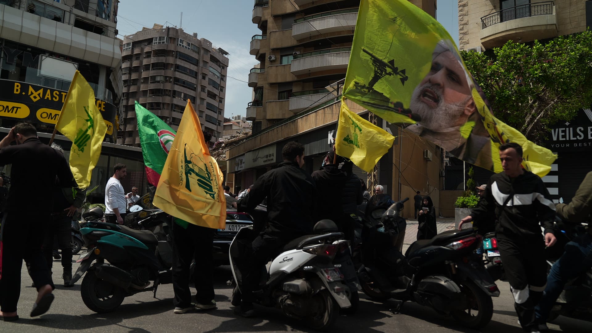 Dans la banlieue sud de Beyrouth, le discours qui prime est celui d'un Hezbollah victorieux. Lucile Wassermann / L'Orient-Le Jour
