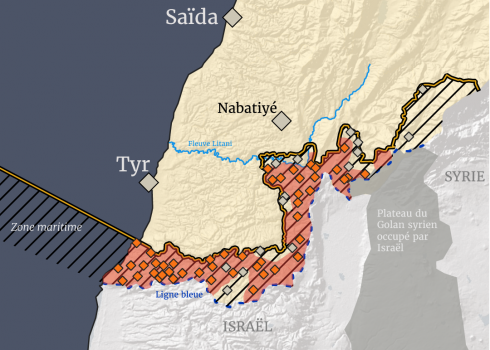 Villages concernés, superficie, habitants sommés d'évacuer : ce que l'on sait, en cartes, de la « zone tampon » revendiquée par Israël au Liban-Sud
