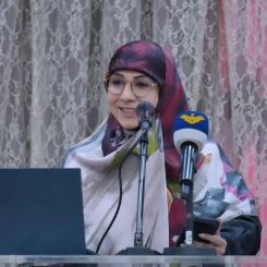 La journaliste d'al-Manar, Suzanne Khalil. Photo ayant circulé sur les réseaux sociaux