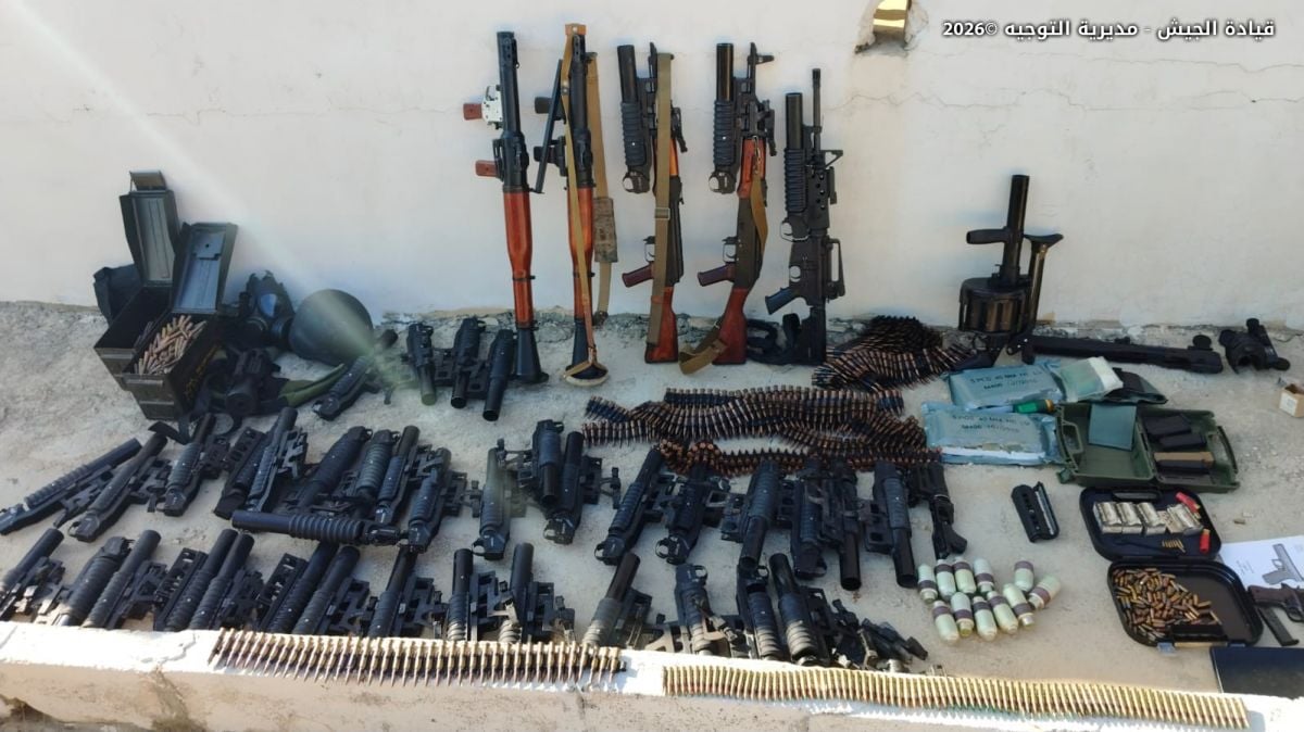 Seizure of weapons and ammunition in Aabra, Kesrouan, Lebanese Army announces