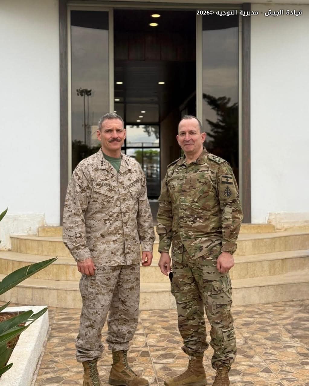 'Exceptional meeting' between Generals Haykal and Clearfield at Beirut air base