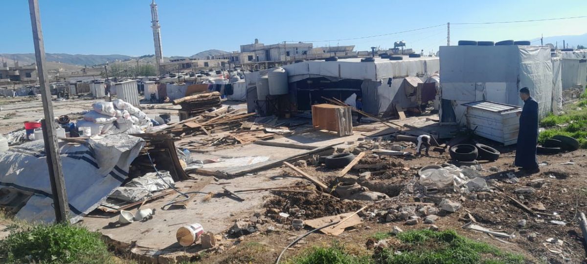 Litani River Authority dismantles illegal Syrian refugee camp in Anjar