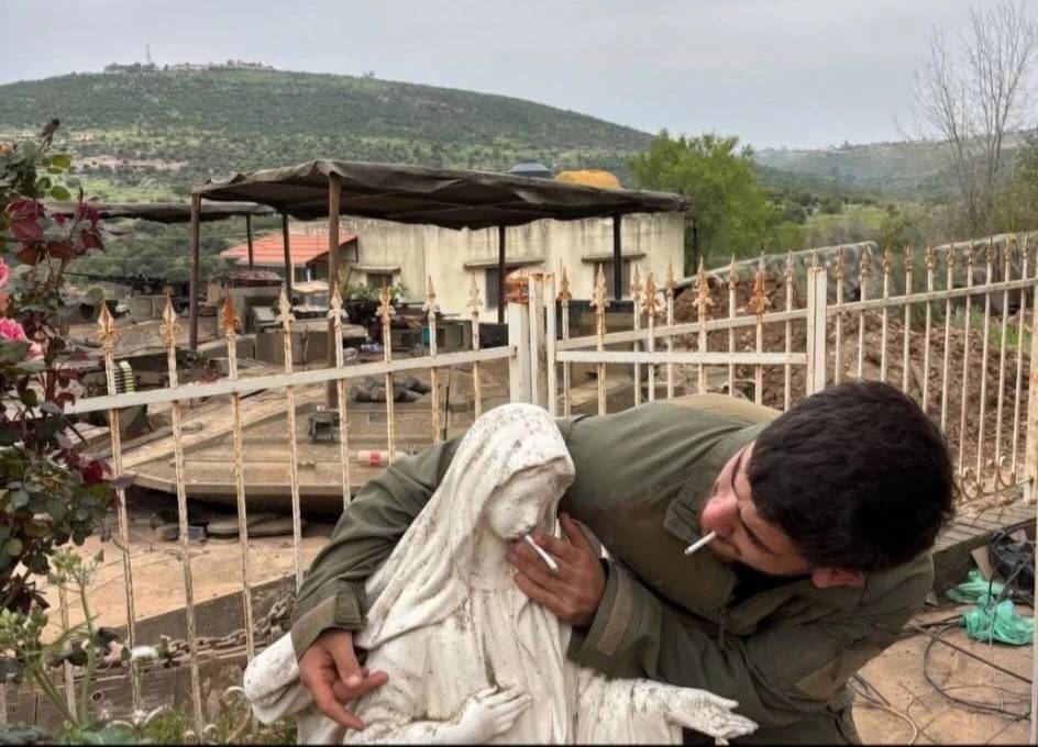 Israeli army says it is investigating after soldier desecrates Virgin Mary statue in south Lebanon