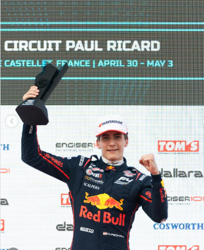 Le jeune pilote libanais  Christopher Féghali sacré champion du tournoi Eurocup-3