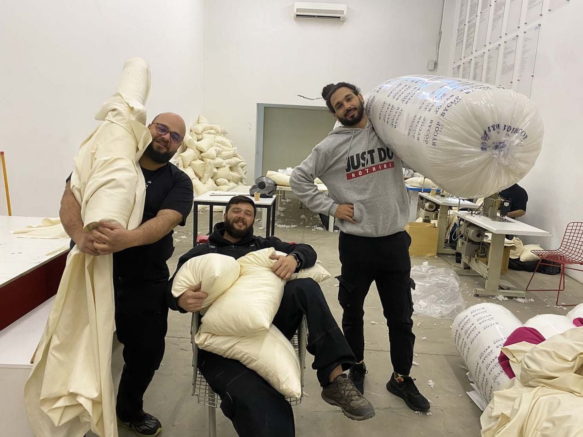 In a sleepless country, Mokhtar Itani makes pillows