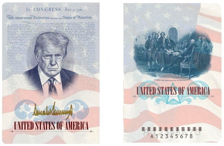 US to issue passports bearing Trump's image