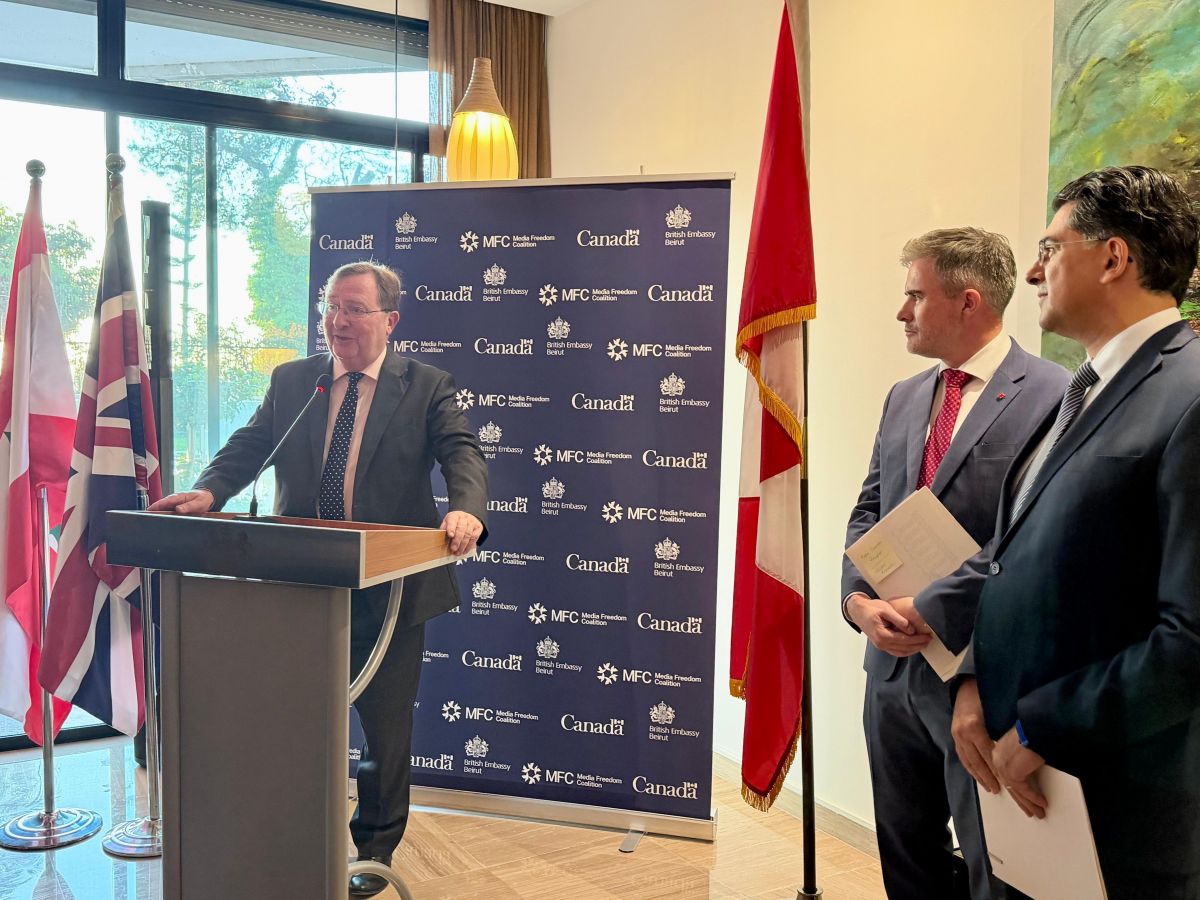 British and Canadian ambassadors host media freedom reception in Lebanon