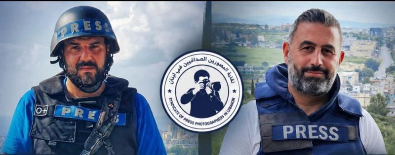 Intense confrontation between army and press photographers after Israeli strike in Saïda