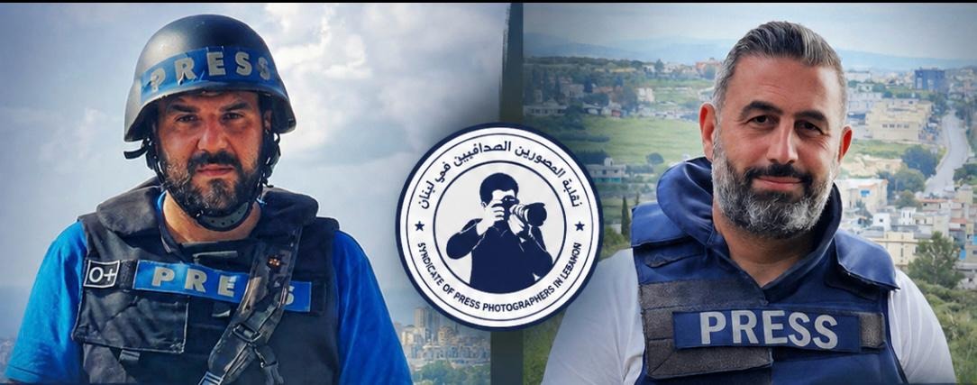 Heated altercation between army and press photographers after Israeli strike in Saida