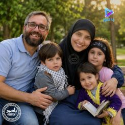 The victims of the Israeli strike on Deir al-Qanoun: Father Alaa Debo, his wife Zahra Najdi, and their children: Malika, Maria, and Muhammad Baqir. (Photo shared by our correspondent, Muntasser Abdallah)