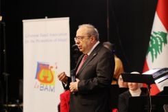 Ghassan Moukheiber, fondateur du LeBAM, présente la mission éducative et sociale de l’orchestre. Photo fournie par LeBAM