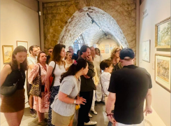Visit of the Philippe Jabre collection. (Credit: Jabre Foundation)