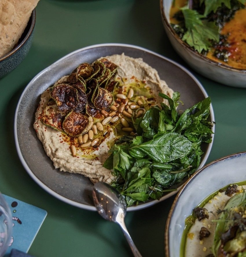 Andrea Boueiz's zucchini and tahini dip