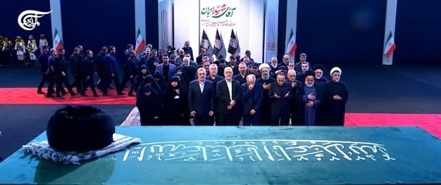 Menassa arrives in Tehran for Khamenei funeral; Hezbollah delegation, commanders’ families pay respects