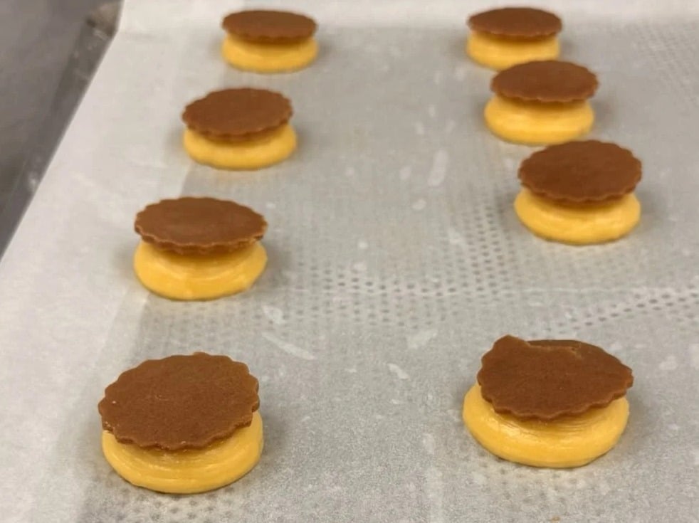 Chef Chantal Tabet’s coffee and almond praline craquelin cream puffs