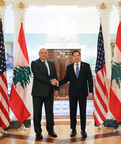 Rubio réaffirme à Aoun l’engagement de son pays à « soutenir la mise en œuvre de l’accord-cadre »
