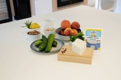 Les ingrédients de la salade printannière.