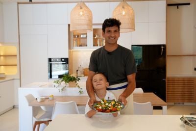 La salade printanière de Jad Choucair et son fils Lazare, 5 ans