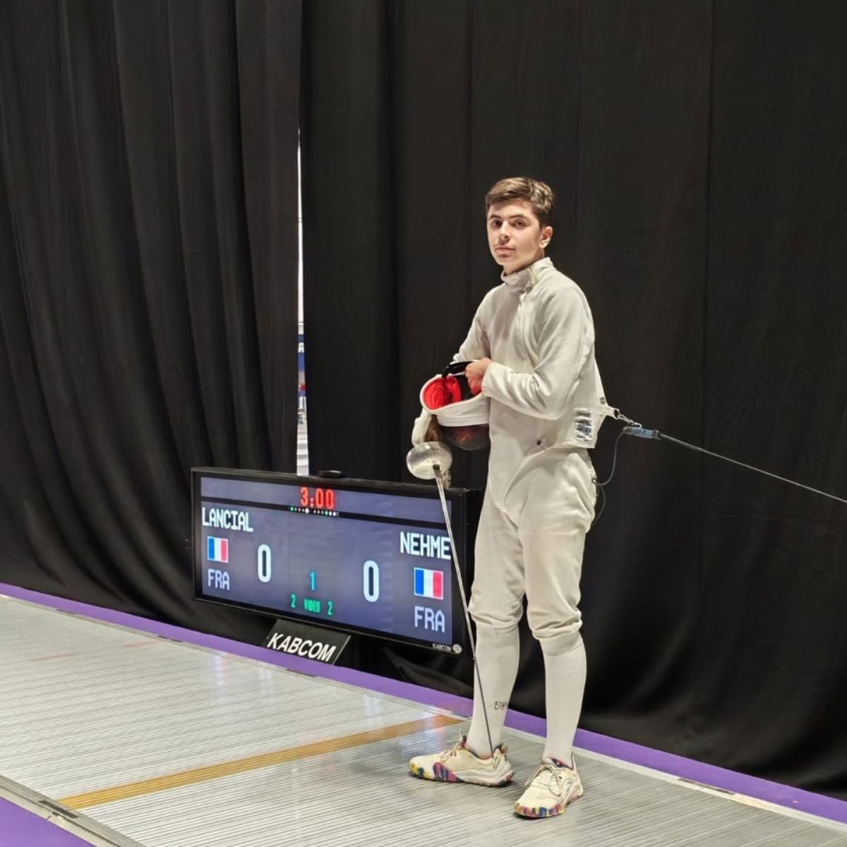 Le Franco-Libanais Gabriel Nehmé sacré champion de France M15 à l’épée
