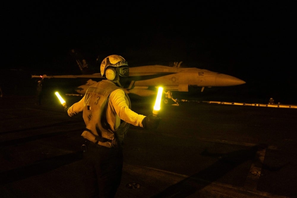 Iran state TV says US strikes hit area near Iraq border