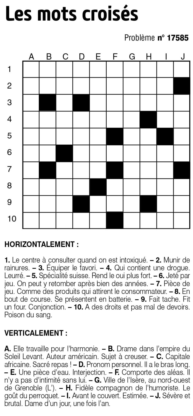 Les mots croisés