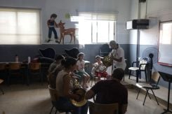 Les jeunes musiciens de LeBAM en pleine répétition lors de l’International Summer Band Camp à Beit-Méry. Photo Rayanne Tawil/L'Orient-Le Jour
