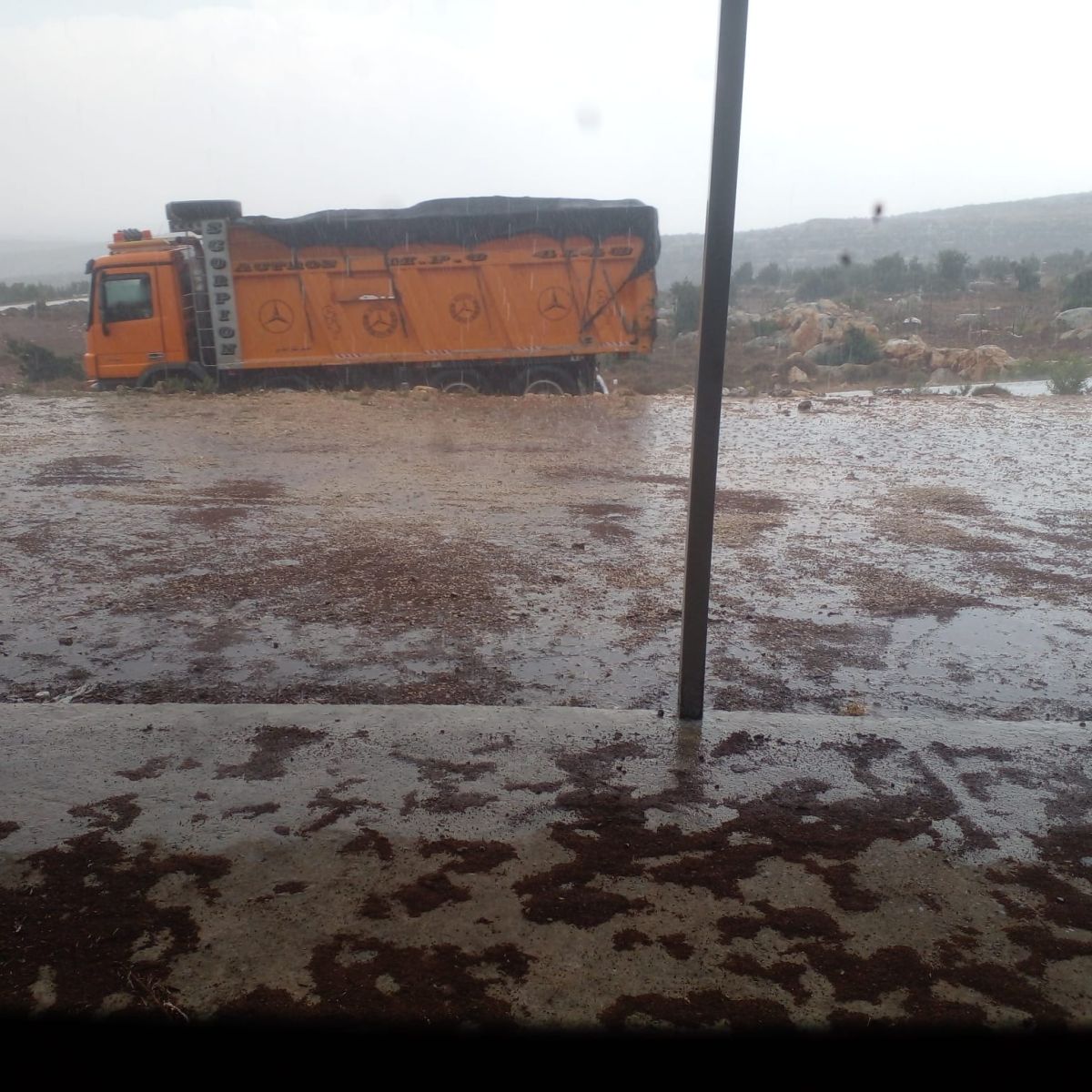 Masse d'air froid au Liban, fortes pluies et grêle dans le Akkar