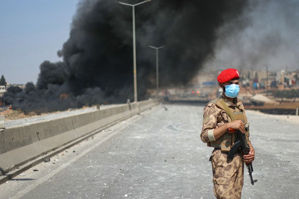 14 killed in blast at arms depot in northwest Syria